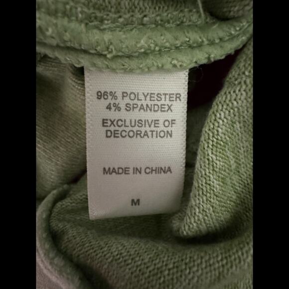 Cuddl Duds Women's Open Front Cardigan Sweater Green Medium Long Sleeve Pockets - Picture 12 of 14